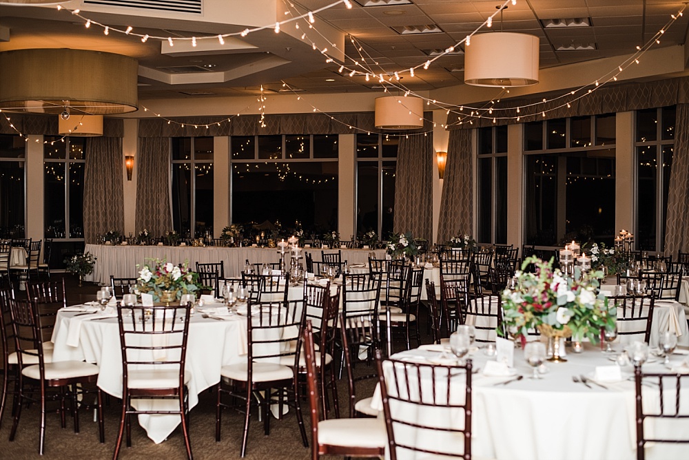 Reception space at Scioto Reserve Country Club