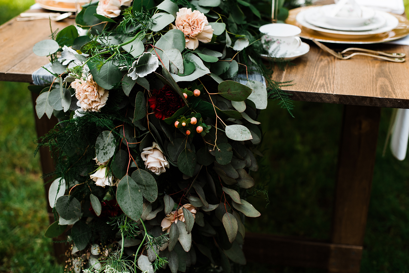  ^ Garland by  Shaffer Creative Co ; Styled shoot for  Henry Manor  styled by  Irish Eyes Photo  &  A Wedding by Sylvia ; Photographed by us! 