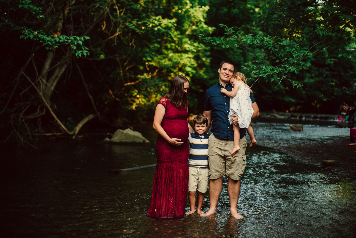 A family photo at Sycamore Creek Park in Pickerington, Ohio.
