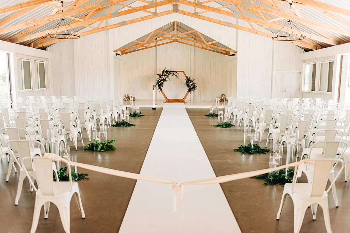 Flora and Field wedding ceremony space