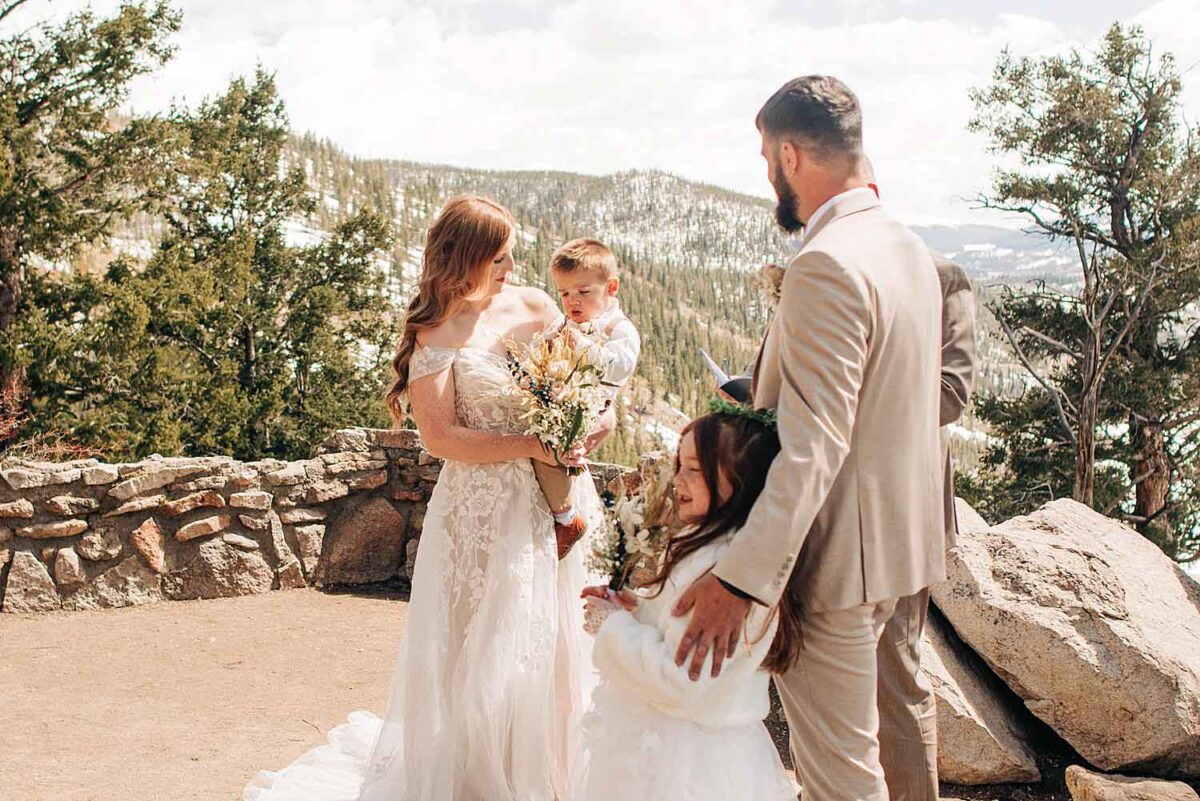 Sapphire Point Overlook Elopement in Dillon, Colorado.