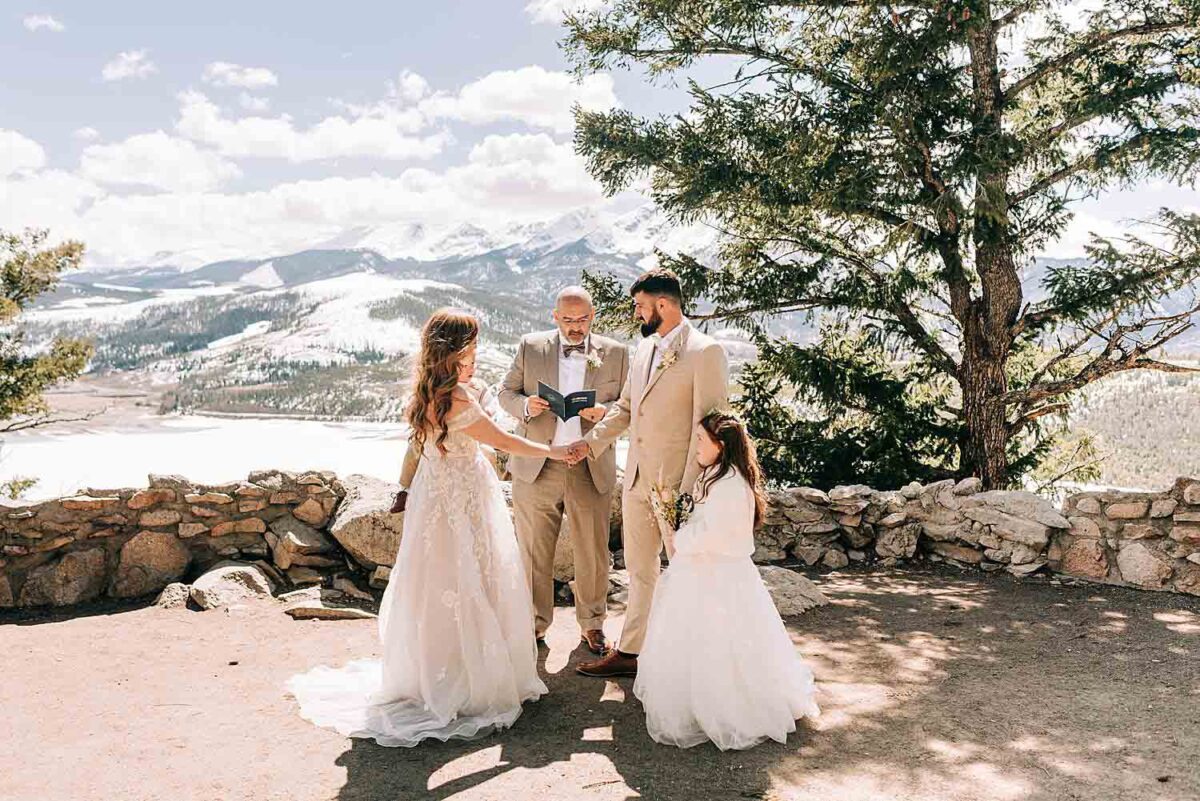 Sapphire Point Overlook Elopement in Dillon, Colorado.
